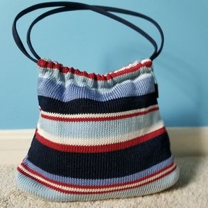 The Sak Elliott Lucca striped knit drawstring bag